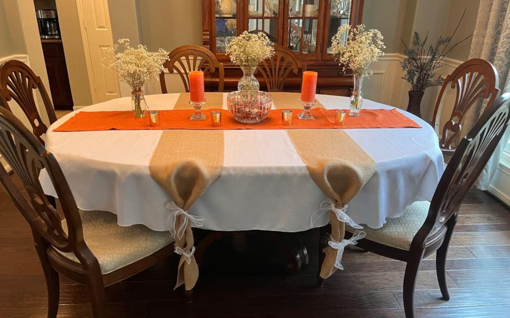 English Table Linen, All Sizes Including Oval Tablecloth