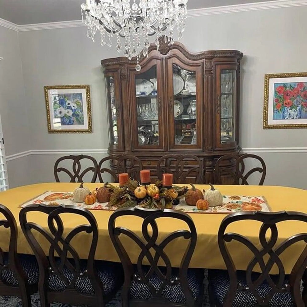 All Oval Tablecloth Sizes, Made in the USA